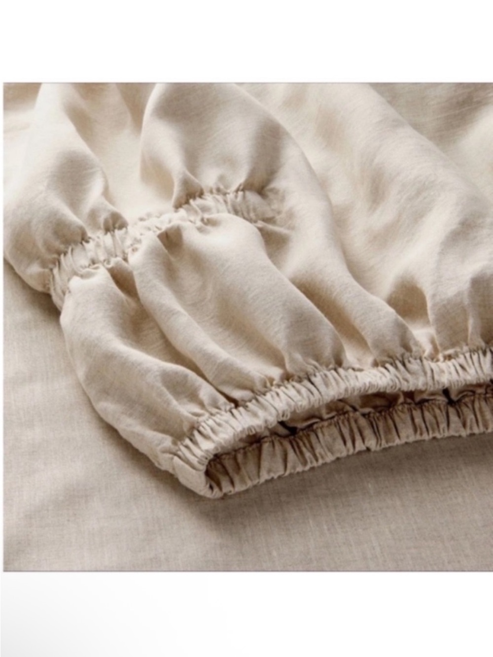 NWT Queen 100% Linen Sheet Set Natural - Casaluna - Picture 5 of 6